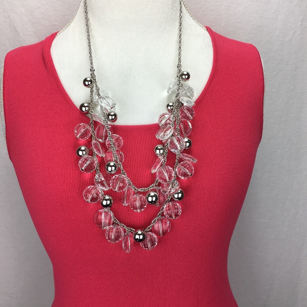 CHICO'S pink stretchy sleeveless tank -  SZ XS